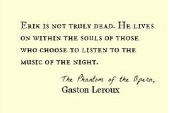 Writing Style Opera Ghost Phantom Of The Opera Music Of The Night
