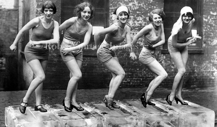 1920s Historic Photo Print Roaring 20s Flappers Dancing on Rooftop 1920s Historic Photo Print Roaring 20s Flappers Dancing on Rooftop
