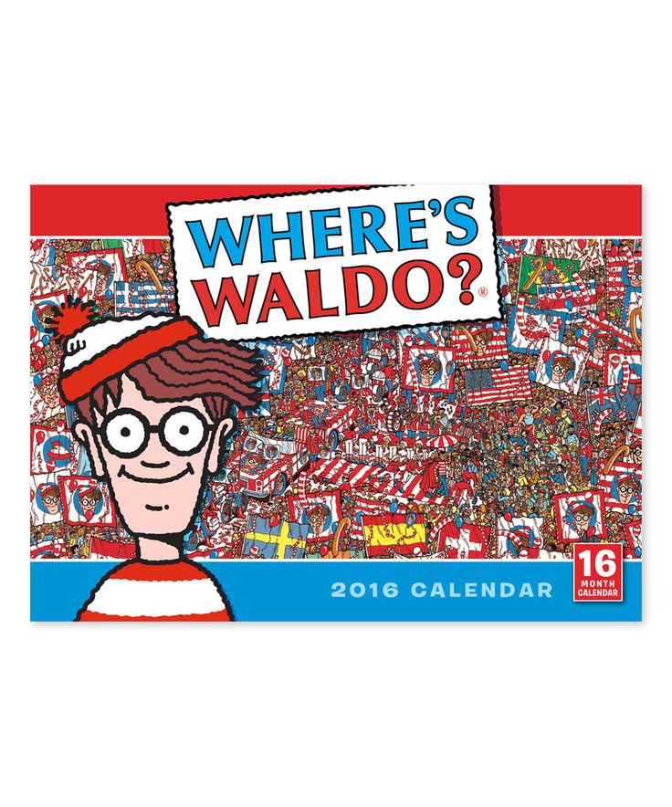 Where's Waldo Where's Waldo? 16Month 2016 Wall Calendar Wall