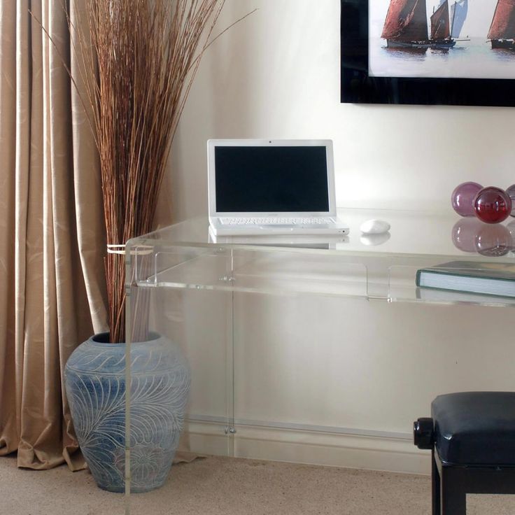 Lucite Desk with Drawer 56 Lucite Desk with Drawer 56