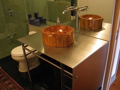 Stainless Steel Bathroom Countertop O2 Pilates 11 Best Full Bath Images On Pinterest Vanities Bathroom Charming Modish Sinks For Granite Tops Using Dark Brown At Stainless Steel Countertops