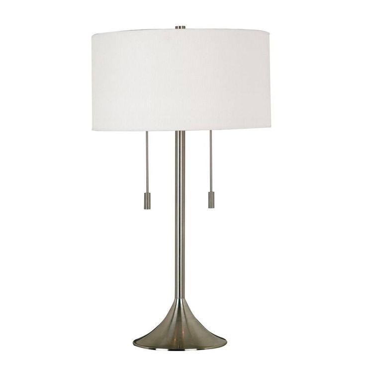 Kenroy Home Stowe 30 In Brushed Steel Table Lamp 21404bs Buffet Lamps Buffet Table Lamps Lamp, Kenroy Adjustable Floor Lamp