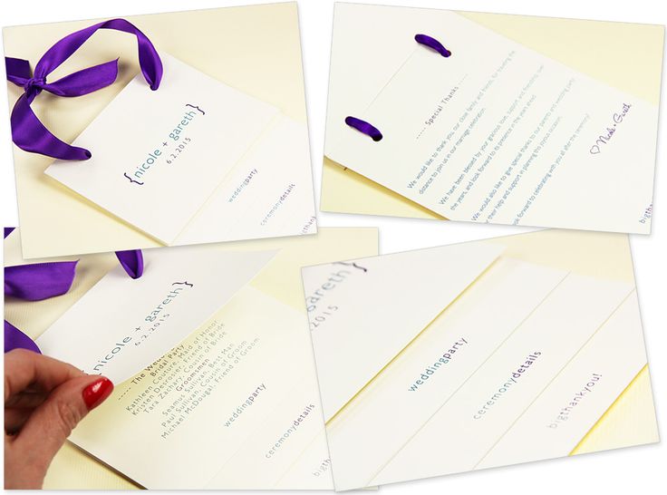 make your own wedding program