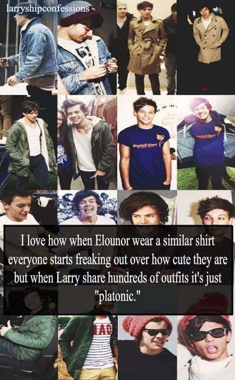 They're friends. They see each other all the time. They share clothes because they wear similar sizes. I'm done trying to disprove Larry for a while. It's killing me and I want to cry.