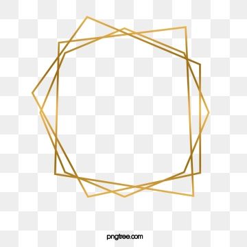 photo Transparent Background Gold Geometric Frame Png Transparent metal texture geometric border element