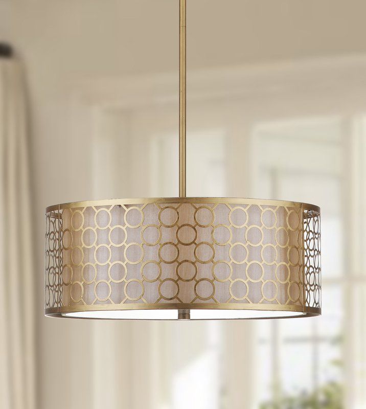 Torpoint 3 Light Shaded Drum Chandelier Drum Pendant Lighting Drum Pendant Lamp Pendant Light