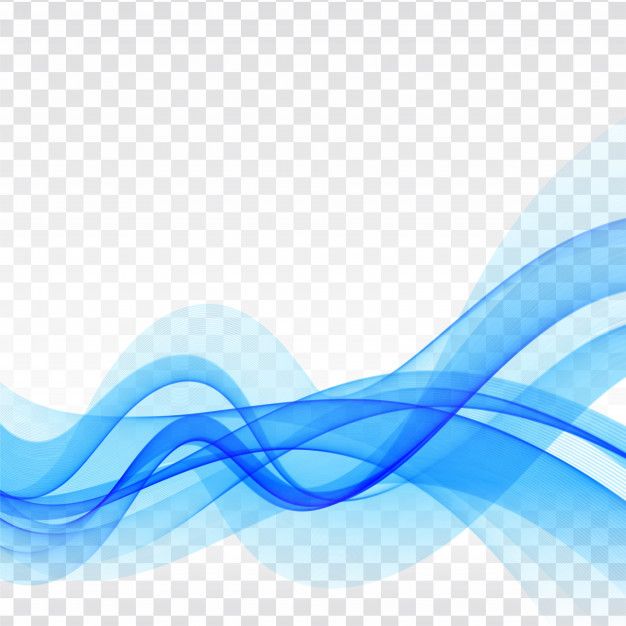 Download Blue Wave Modern Transparent Stylish Background For Free