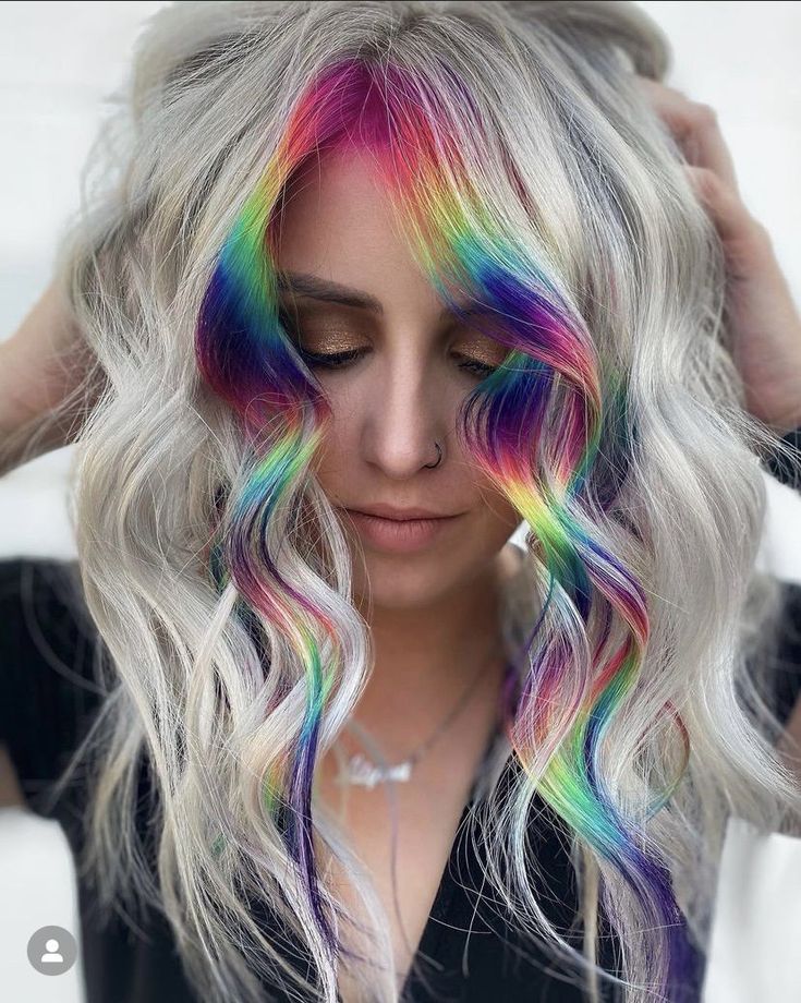Unleashing the Spectrum of Women's Colorful Hairstyles | Rainbow hair