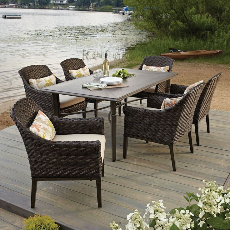 Elijah 7 Piece Dining Set With Premium Sunbrella Fabric Sam S Club Patio Outdoor Furniture - Patio Furniture Markham Ontario Elijah 7 Piece Dining Set With Premium Sunbrella Fabric Sam S Club Patio Outdoor Furniture - Patio Furniture Markham Ontario