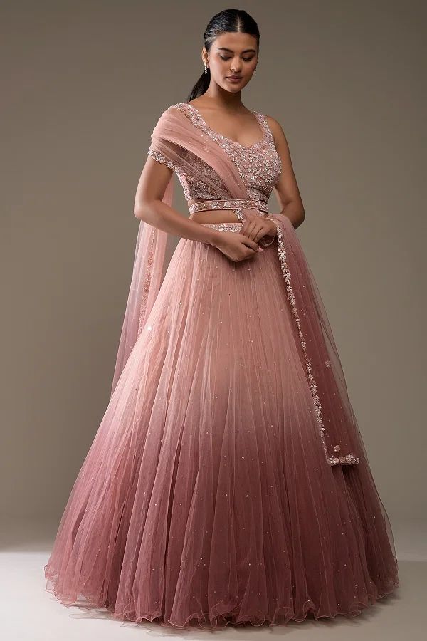 Buy Wine Purple Ombre Sequins Embroidered Net Designer Lehenga Online buy-wine-purple-ombre-sequins-embroidered-net-designer-lehenga-online