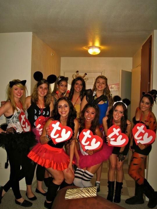 Group Costumes TY beanie babies.Just your average everyday Beanie Babes. Group Costumes