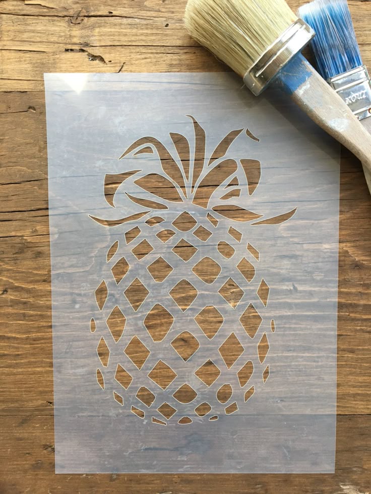 pineapple stencil wall art fruit stencil pineapple shabby chic stencil furniture pineapple stencil wall art fruit stencil pineapple shabby chic stencil furniture