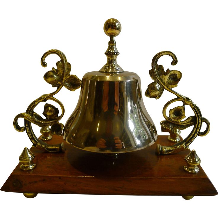 Decorative Bell Pleasing Unusual Antique English Brass And Oak Desk Counter Bell C1880 Review Decorative Bell Inspiration Unusual Antique English Brass And Oak Desk Counter Bell C1880 Review
