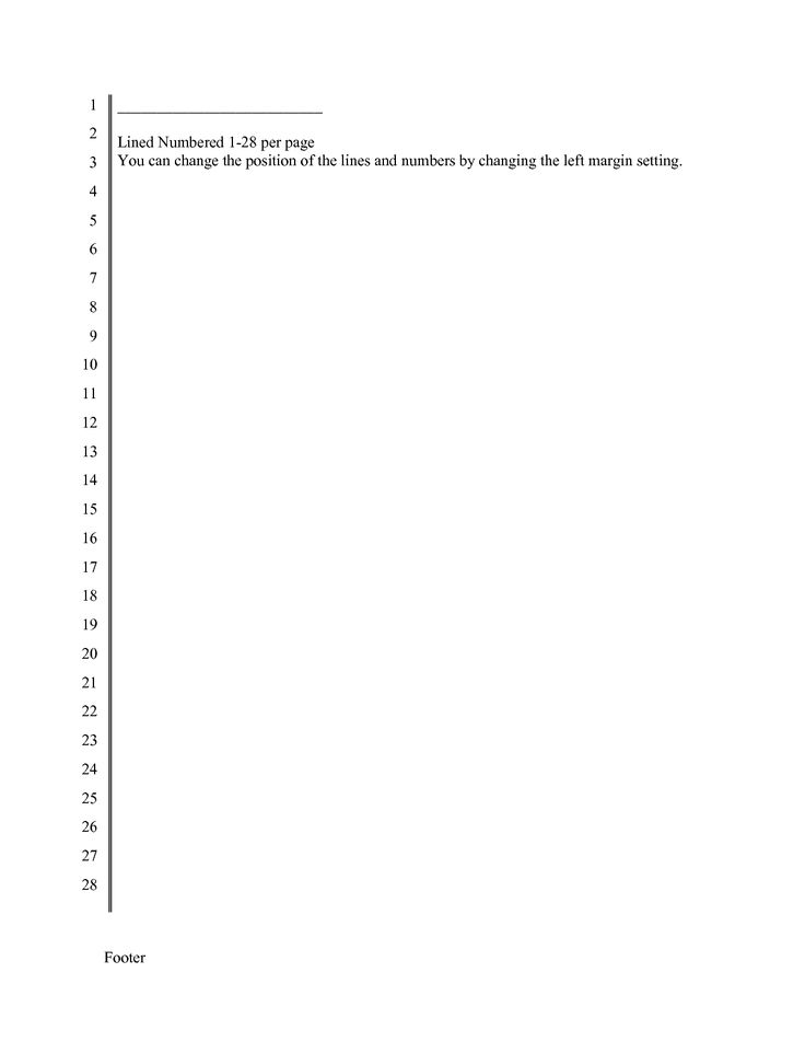 pleading paper template