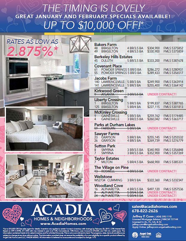 23 best special incentive flyers from acadia homes neighborhoods how to give out flyers in a neighborhood