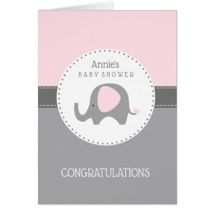 Pink New Baby Girl Congratulations Card Congratulations Card