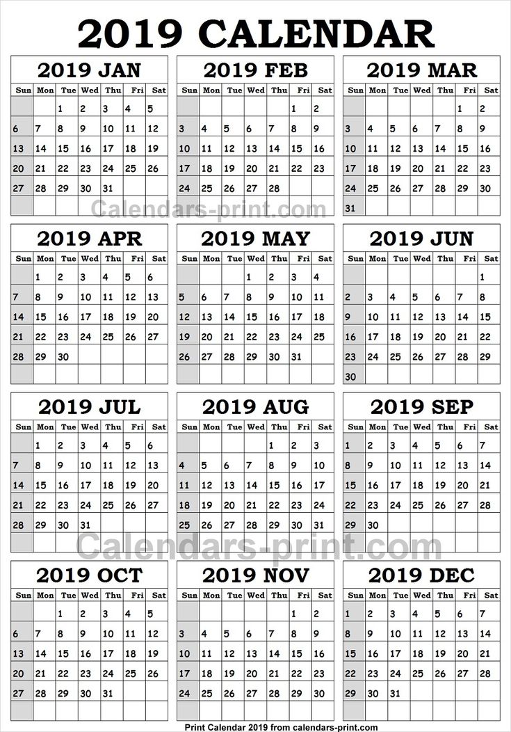 Pin by Calendars Print on 2019 Yearly Calendar | 2019 ... Pin by Calendars Print on 2019 Yearly Calendar | 2019 ...