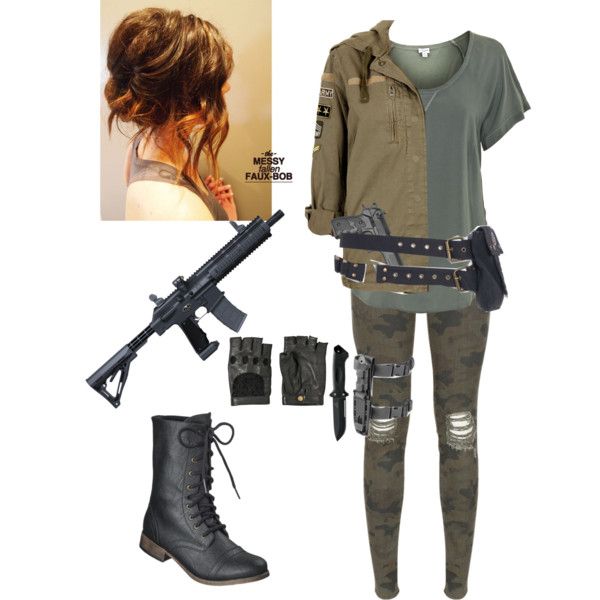 beautiful zombie apocalypse girl outfit 2