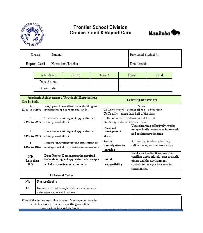 fake report card template 3 professional templates