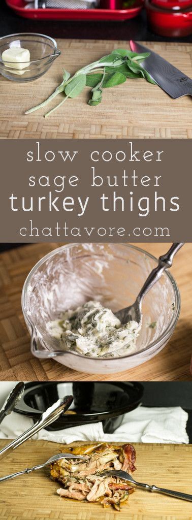 21 best recipes to make images on pinterest cooking recipes slow cooker sage butter turkey thighs