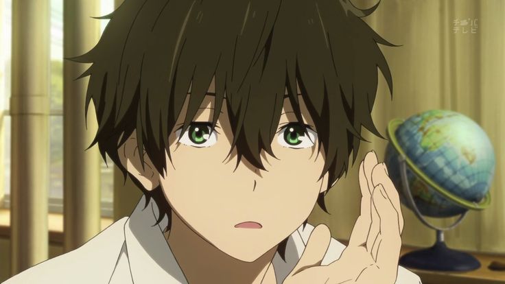 Anime guy smiling gif