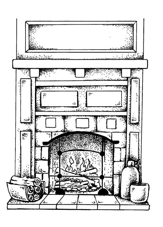 Fireplace 1 Craftsman Cards handmade, Craftsman