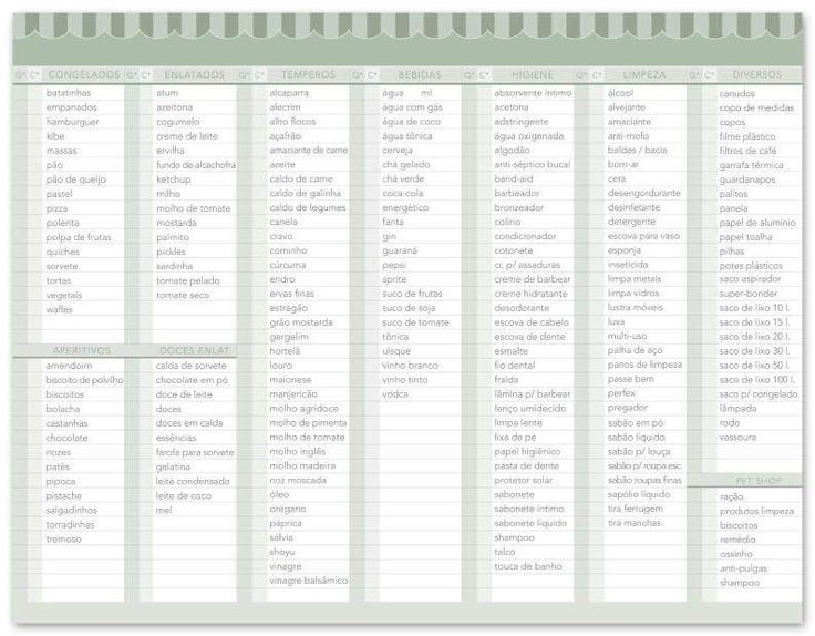 lista de compras supermercado lista de compras supermercado excel