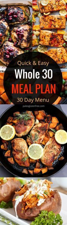 30 days diet menu