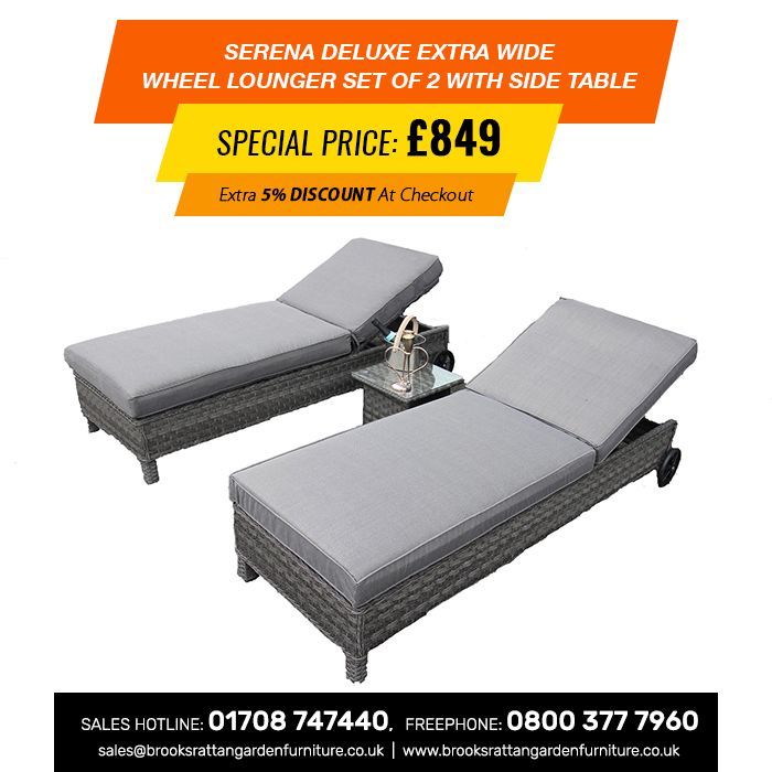 Details Rust Proof Powder Coated Aluminium Frames Extra Thick Cushion Removable Machine Washab Rattan Garden Furniture Covers Uk Lounger Rattan Garden Furniture Cushion Covers, Garden Furniture Cushion Covers Uk