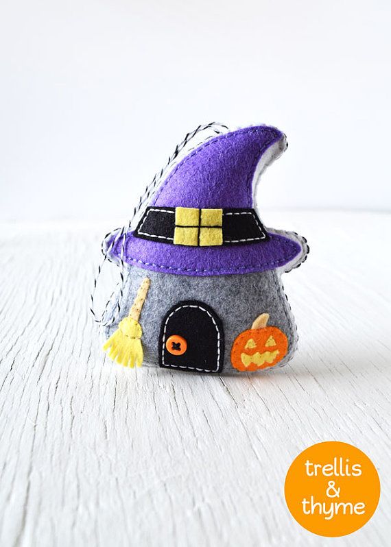 pdf pattern spooky cottage ornament pattern halloween felt ornament pattern felt softie sewing
