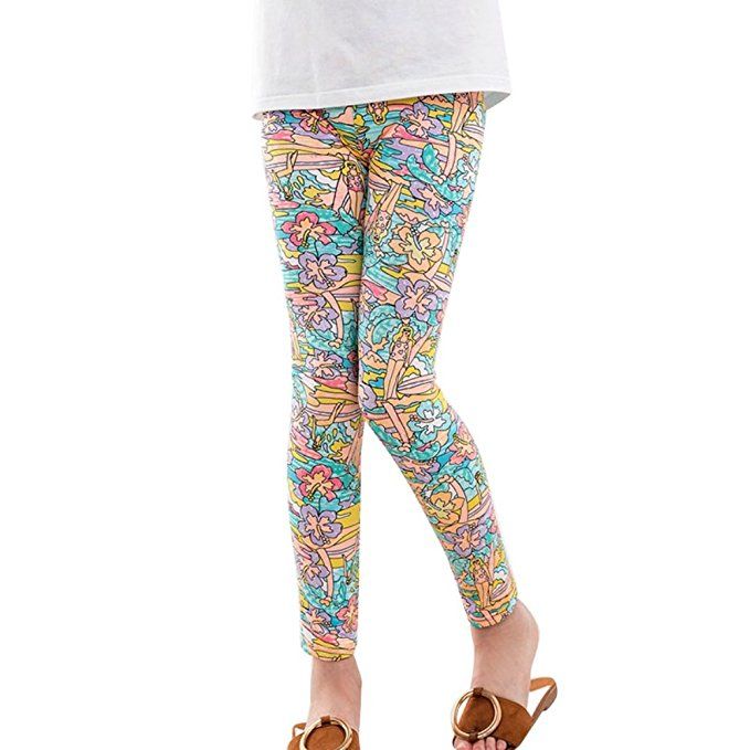 Maedchen Mutter Leggings Lutschen