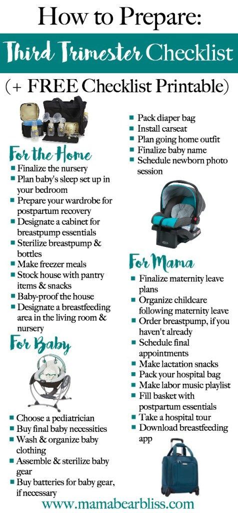 The Third Trimester Checklist