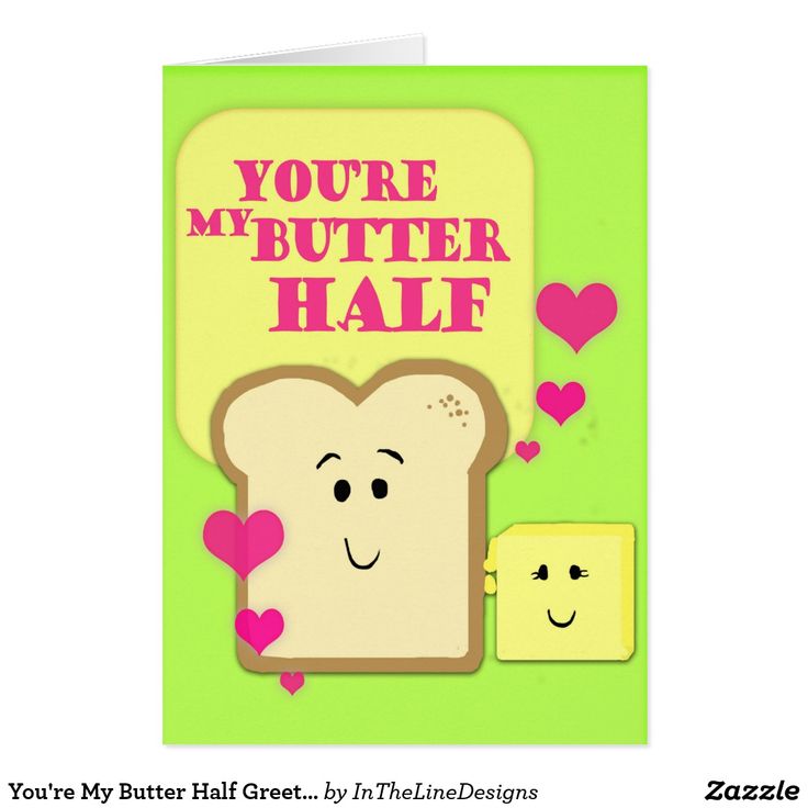 You re My Butter Half Greeting Card Zazzle Greetings Custom you-re-my-butter-half-greeting-card-zazzle-greetings-custom