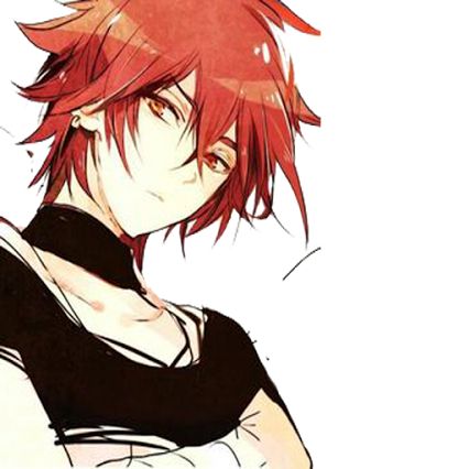 Anime boy with freckles