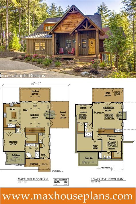 Best 25 Cabin Plans With Loft Ideas On Pinterest Small Small Cabin Home Plan With Open Living Floor