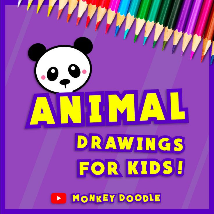 An Animal Drawing For Kids Book With Colored Pencils And Panda Face On an-animal-drawing-for-kids-book-with-colored-pencils-and-panda-face-on