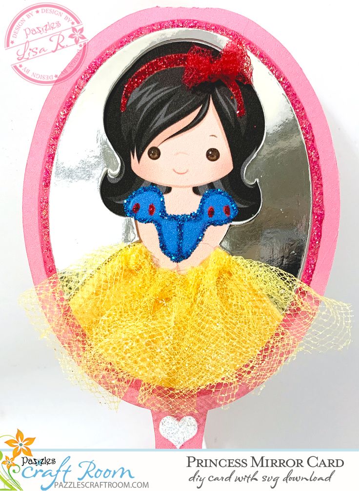 Download DIY Princess Mirror Card - instant SVG download in 2020 ...