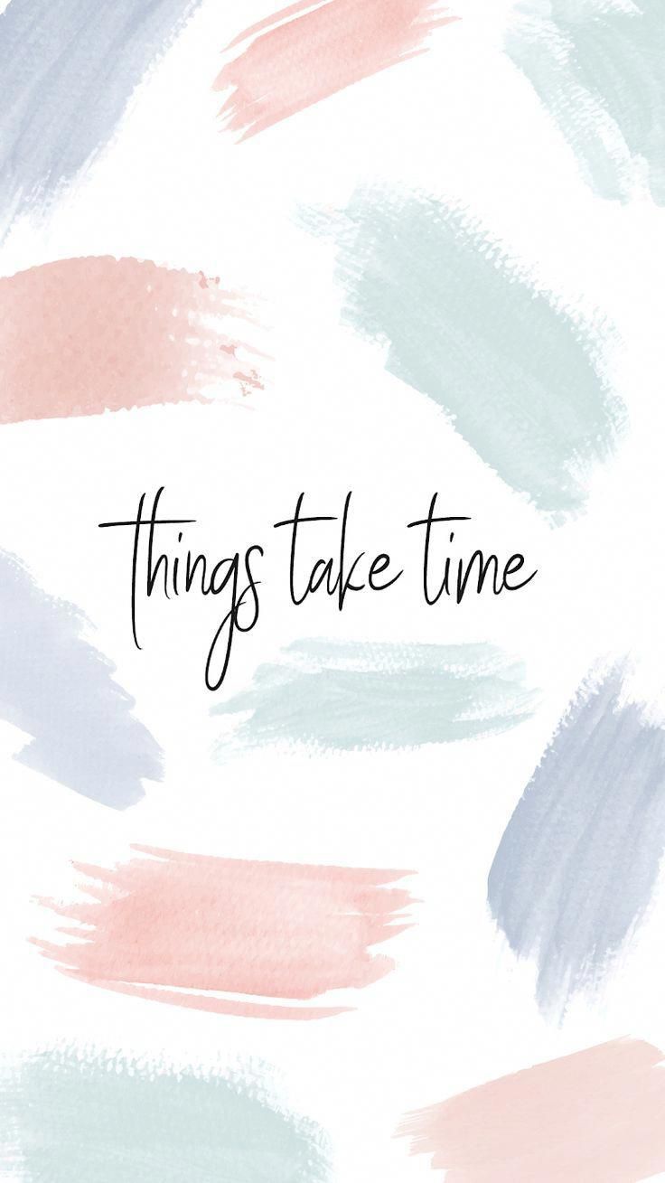 Pastel paint brush stroke background, Inspirational quote
