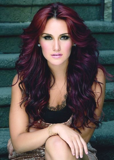 30 Best Dulce María Images On Pinterest Sweet Treats Maite So Want This Color Hair Inspiration Tarnished Jewel I To Dye My Red Purple