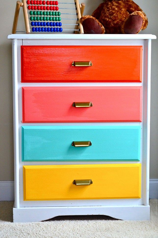 Best 25 Colorful Dresser Ideas On Pinterest Colored This Dresser Would Look Great In A Kid S Room Or To Organizer The Fabric Your