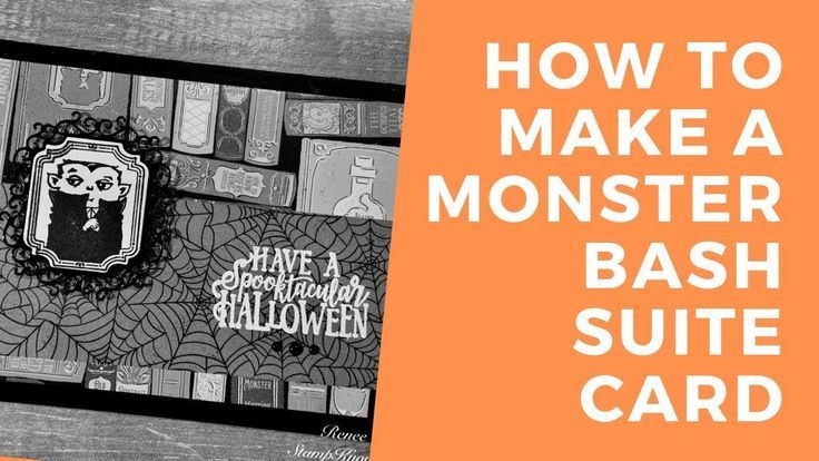 Learn how to make a Stampin' Up Monster Bash Suite Halloween Card. Purchase thes...