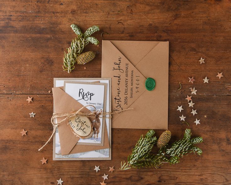 rustic wedding invites