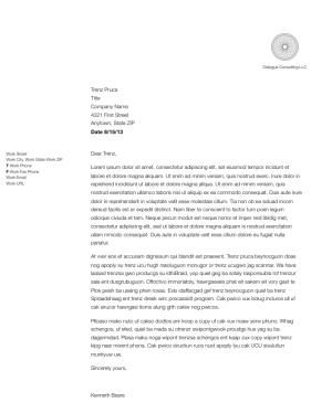a business letter