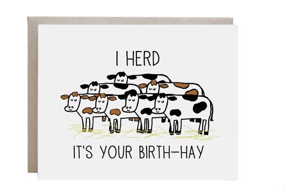 Holy Cow You Re Old Old Birthday Cards Punny Birthday Cards Funny Birthday Cards