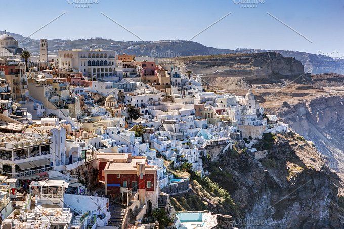 Fira Capital Of Santorini Island Santorini Island Santorini Architecture Photo