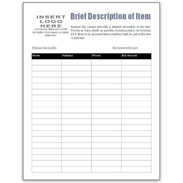 11 best Silent Auctionu0027s images on Pinterest Silent auction bid - bidding template 11 best Silent Auctionu0027s images on Pinterest Silent auction bid - bidding template