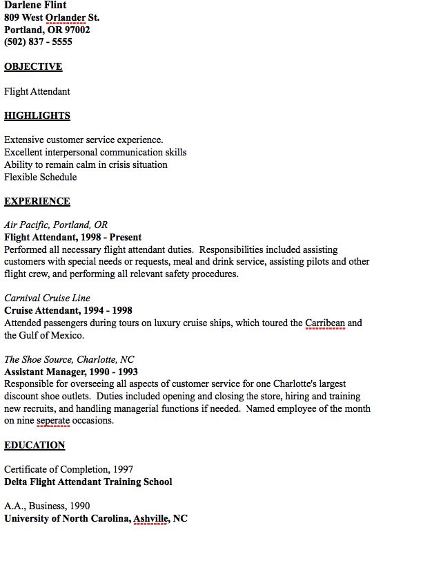 example of flight attendant resume http resumesdesign flight attendant job description