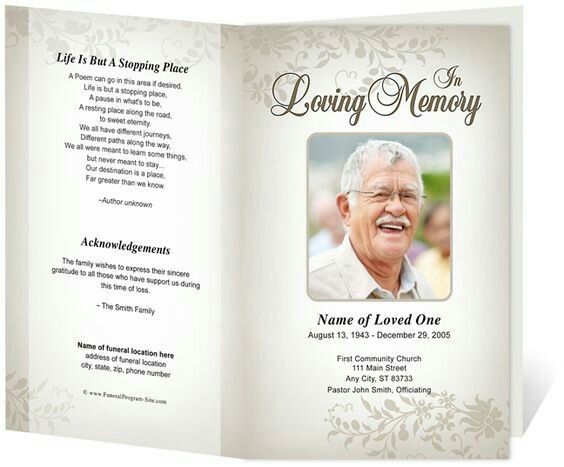 73 best Printable Funeral Program Templates images on Pinterest - funeral invitation template 73 best Printable Funeral Program Templates images on Pinterest - funeral invitation template