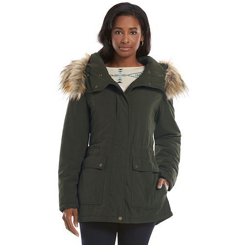 24 best 2015- 16 Winter Coat images on Pinterest | Winter coat ... Chaps Hooded Anorak Jacket - Women's