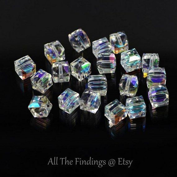 Swarovski Crystal Gl Bead Whole Lot Cube Square 4mm X Swarovski Crystal Gl Bead Whole